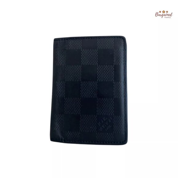 uthentic Louis Vuitton Damier Infini Leather Bifold Pocket Organizer Wallet